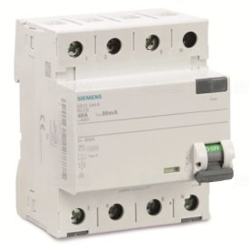 FI-relé 40A 4P 30mA 400V Siemens 