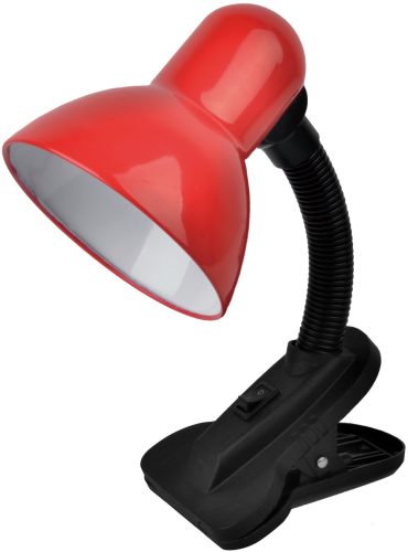 Asztali lámpa csíptethető piros Avide