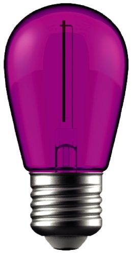 1W lila E27 filament LED izzó Avide