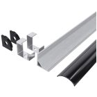 Fekete búrás sarok alu profil Avide