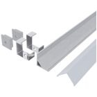 Szögletes sarok opál búrás alu profil Avide