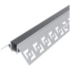 Gipszkarton külső sarokba süllyeszhető fekete méhsejt búrás alu profil Avide