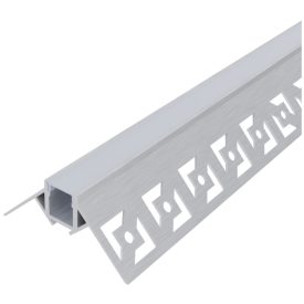   Gipszkarton külső sarokba süllyeszhető opál búrás alu profil Avide