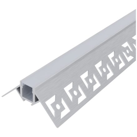 Gipszkarton külső sarokba süllyeszhető opál búrás alu profil Avide