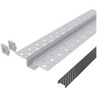 Gipszkartonba süllyeszthető fekete méhsejt búrás alu profil Avide