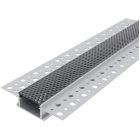 Gipszkartonba süllyeszthető fekete méhsejt búrás alu profil Avide