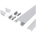 Oldalfali rejtett világításhoz opál búrás alu profil Avide