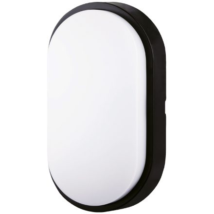 14W 4000K IP54 Titania-O mennyezeti lámpa ovális fekete Avide