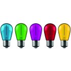 1W E27 zöld, kék, sárga, piros, lila LED Filament fényforrás Avide