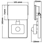 20W 4000K IP44 LED reflektor mozgásérzékelővel Avide