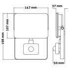 30W 4000K IP44 LED reflektor mozgásérzékelővel Avide