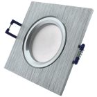 GU10 keret szögletes alu Avide