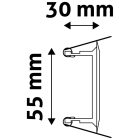 GU10 keret kerek domború fehér Avide