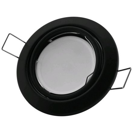 GU10 keret kerek domború dönthető fekete Avide