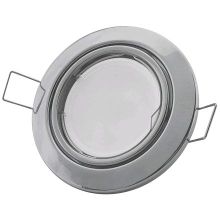 GU10 keret kerek domború dönthető króm Avide