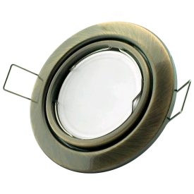 GU10 keret kerek domború dönthető réz Avide