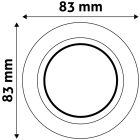 GU10 keret kerek domború dönthető fehér Avide