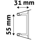 GU10 keret normál fekete Avide