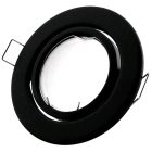 GU10 keret normál forgatható fekete Avide