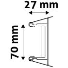 GU10 keret normál forgatható fekete Avide