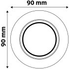 GU10 keret normál forgatható fehér Avide