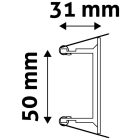 GU10 keret szögletes króm Avide