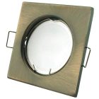 GU10 keret szögletes réz Avide