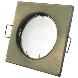 GU10 keret szögletes réz Avide