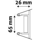 GU10 keret négyzetes forgatható antracit Avide
