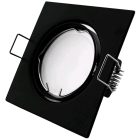 GU10 keret négyzetes forgatható fekete Avide