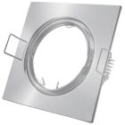 GU10 keret négyzetes forgatható szatén nikkel Avide