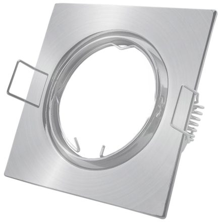 GU10 keret négyzetes forgatható szatén nikkel Avide