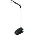 1,5W 6400K LED asztali lámpa csíptethető fekete Avide