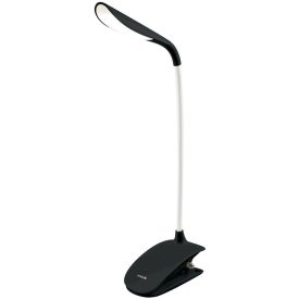 1,5W 6400K LED asztali lámpa csíptethető fekete Avide