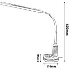 5W 4000K LED asztali lámpa felfogatható és állványos Avide