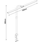 18W CCT LED asztali lámpa duplafejű Avide