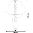 8W 2400K E27 dimmelhető vintage LED fényforrás Avide