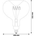 6W 2400K E27 dimmelhető vintage LED fényforrás Avide