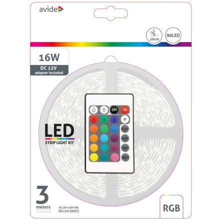 7,2W RGB IP20 LED Szalag Bliszter 3M Avide 