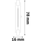5W 4000K R7S 78mm LED fényforrás Avide