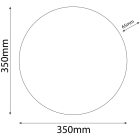 Stella 24W RGB+W LED mennyezeti lámpa távirányítóval Avide