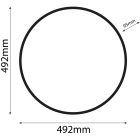Olivia CCT Csillagos 48W LED mennyezeti lámpa távirányítóval Avide