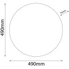 Selene CCT 48W LED mennyezeti lámpa távirányítóval Avide