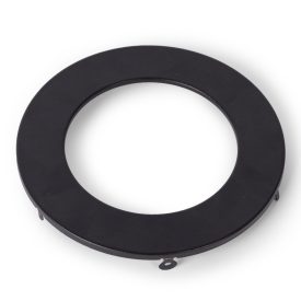 12W alu panel keret fekete kerek Avide