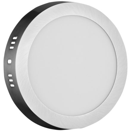 12W 4000K IP20 szatén nikkel kerek LED panel Avide