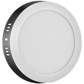 24W 4000K IP20 szatén nikkel kerek LED panel Avide