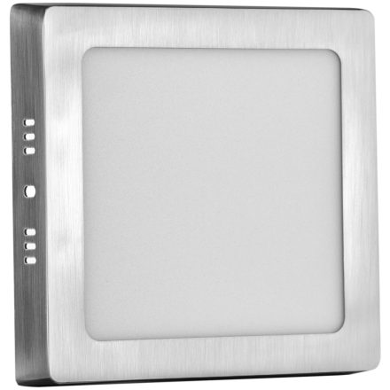 12W 4000K IP20 szatén nikkel szögletes LED panel Avide