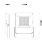 50W 4000K IP65 LED reflektor Avide