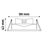 7W 4000K IP20 38° LED beépíthető spot kerek Avide