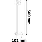 Solana LED 2W 4000K 500mm IP44 antracit kültéri álló lámpa Avide